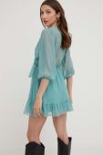Сукня Answear Lab колір бірюзовий mini розкльошена (3217538)