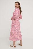Сукня Answear Lab колір рожевий midi розкльошена (3217562)