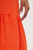 Льняна сукня Answear Lab колір помаранчевий mini розкльошена