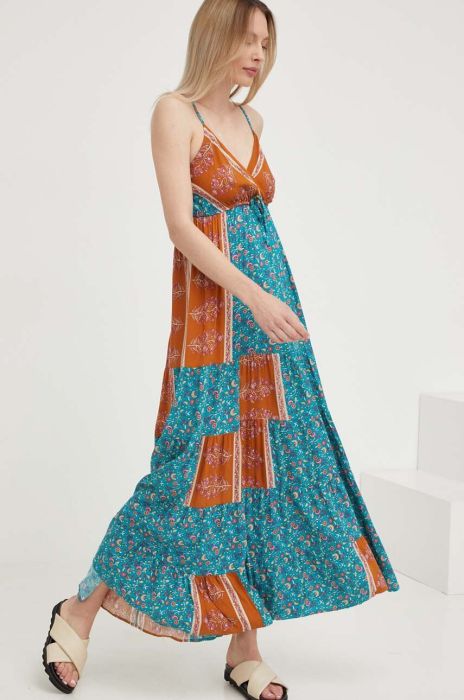 Сукня Answear Lab колір бірюзовий maxi розкльошена (3275981)