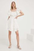 Бавовняна сукня Answear Lab колір білий mini розкльошена (3276018)
