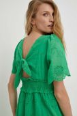Сукня Answear Lab колір зелений midi розкльошена (3307314)