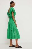 Сукня Answear Lab колір зелений midi розкльошена (3292276)