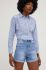 Джинсові шорти Answear Lab жіночі однотонні висока посадка колір блакитний (3211211)