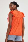 Бавовняна блузка Answear Lab колір помаранчевий