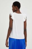 Бавовняний топ Answear Lab колір білий