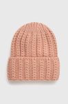 Шапка з домішкою вовни Answear Lab колір рожевий з товстого трикотажу (1795680)