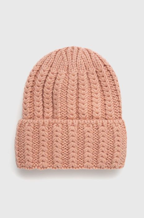 Шапка з домішкою вовни Answear Lab колір рожевий з товстого трикотажу (1795680)