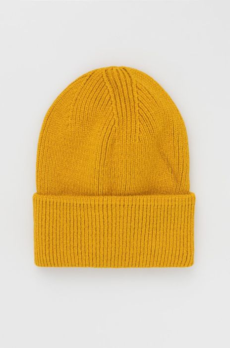 Шапка з домішкою вовни Answear Lab колір жовтий з товстого трикотажу