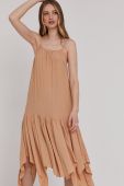 Сукня Answear Lab колір бежевий maxi розкльошена (1444461)
