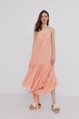 Сукня Answear Lab колір помаранчевий midi розкльошена (1462832)