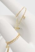 кольє зі срібла з позолотою Answear Lab колір золотий (2859838)