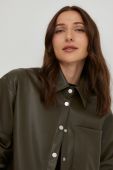 Сорочка Answear Lab жіноча колір зелений relaxed класичний комір (2682388)