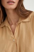 Сорочка Answear Lab жіноча колір бежевий relaxed класичний комір (2699269)