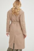 Пальто Answear Lab жіночий колір коричневий перехідний двобортний (2725561)