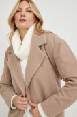 Пальто Answear Lab жіночий колір коричневий перехідний двобортний (2725561)
