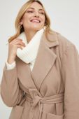 Пальто Answear Lab жіночий колір коричневий перехідний двобортний (2725561)