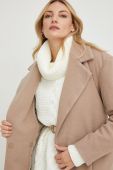 Пальто Answear Lab жіночий колір коричневий перехідний двобортний (2725561)
