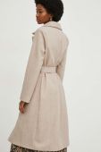Пальто з вовною Answear Lab колір бежевий перехідний (2827313)