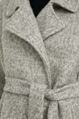 Пальто з домішкою вовни Answear Lab колір сірий перехідний oversize