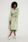 Тренч Answear Lab жіночий колір бірюзовий перехідний