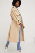 Тренч Answear Lab жіночий колір бежевий перехідний (3189378)
