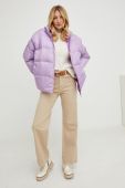 Куртка Answear Lab жіноча колір фіолетовий зимова oversize