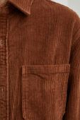 Вельветова сорочка Answear Lab колір коричневий relaxed
