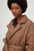 Куртка Answear Lab жіноча колір коричневий зимова oversize (2772918)