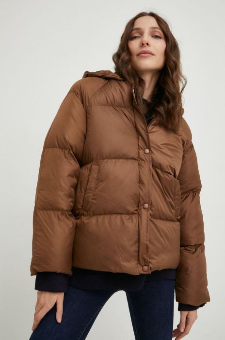 Куртка Answear Lab жіноча колір коричневий зимова oversize (2790636)