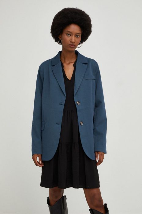 Піджак Answear Lab колір зелений однобортний однотонна