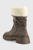 Черевики Answear Lab жіночі колір сірий на платформі злегка утеплена
