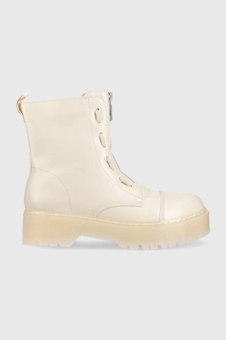 Черевики Answear Lab жіночі колір бежевий на платформі (2689098)