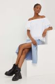 Бавовняна блузка Answear Lab жіноча колір білий однотонна (3336422)