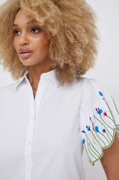 Бавовняна сорочка Answear Lab жіноча колір білий (3339521)
