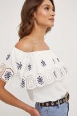 Блузка Answear Lab жіноча колір білий візерунок (3352354)