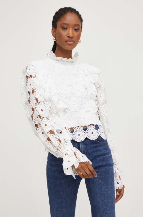 Блузка Answear Lab жіноча колір білий однотонна (3464127)