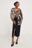 Блузка Answear Lab жіноча колір бежевий візерунок (3692066)