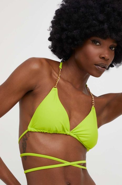 Купальний бюстгальтер Answear Lab колір зелений злегка ущільнена чашечка (3286736)