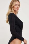 Боді Answear Lab жіночі колір чорний візерунок (3583491)