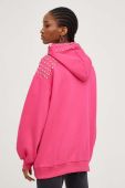 Кофта Answear Lab жіноча колір рожевий з капюшоном з аплікацією (3412357)