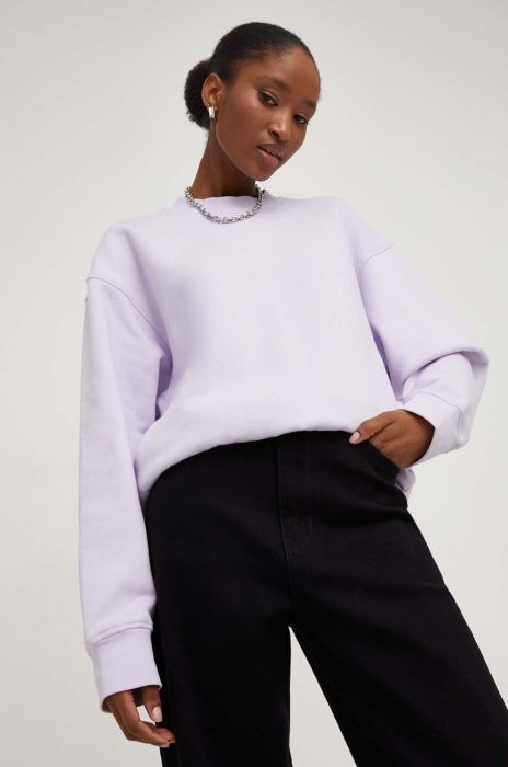 Бавовняна кофта Answear Lab жіноча колір фіолетовий однотонна