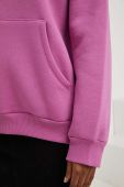 Кофта Answear Lab жіноча колір рожевий з капюшоном однотонна