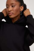 Кофта Answear Lab жіноча колір чорний з капюшоном однотонна (3569031)