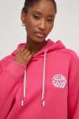 Кофта Answear Lab жіноча колір рожевий з капюшоном з аплікацією (3569033)