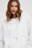 Кофта Answear Lab жіноча колір білий з капюшоном однотонна (3615443)