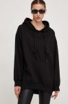 Кофта Answear Lab жіноча колір чорний з капюшоном однотонна (3615450)