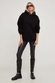 Кофта Answear Lab жіноча колір чорний з капюшоном однотонна (3586515)