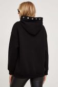 Кофта Answear Lab жіноча колір чорний з капюшоном однотонна (3586515)