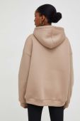 Кофта Answear Lab жіноча колір коричневий з капюшоном з аплікацією (3651928)